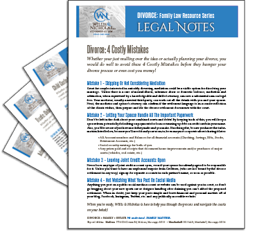 Legal Notes from Willis & Nicholas